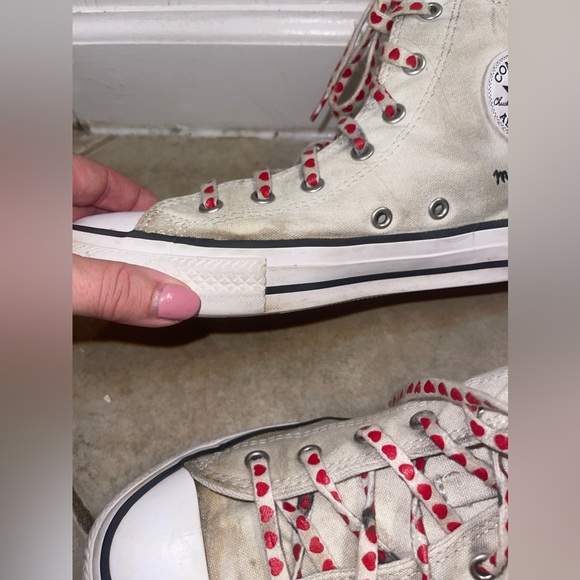 Converse Made With Love High Tops Juniors Size 5 - Picture 9 of 10